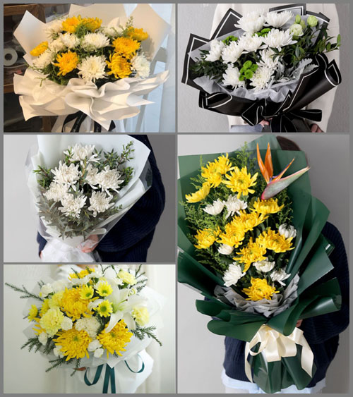 四川成都崇州市怀远镇石子村白事花束代送
